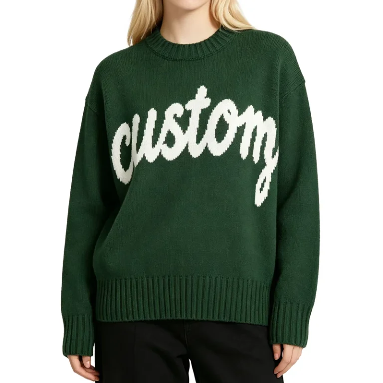 Custom-OEM-ODE-Ladies-LetterJacquard-Knit-Womens-Sweater-Casual-Crew-Neck-Long-Womens-Knitted-Sweater