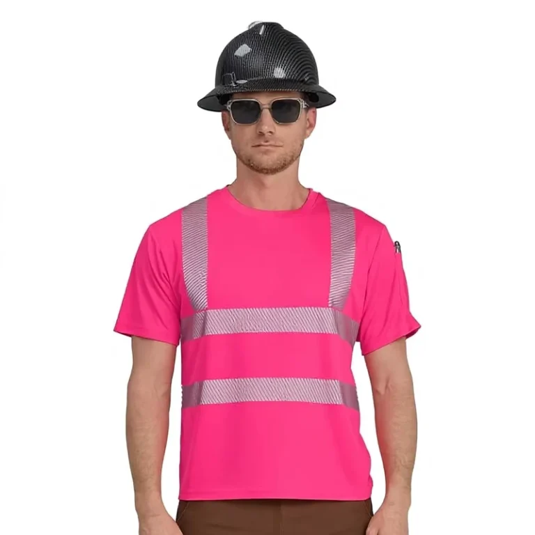 Custom-OEM-ODM-ANSI-Class-2-Hi-Vis-Safety-T-Shirts-Polo-Shirts-Polyester-Quick-Dry-Reflective-Workwear-Construction-14