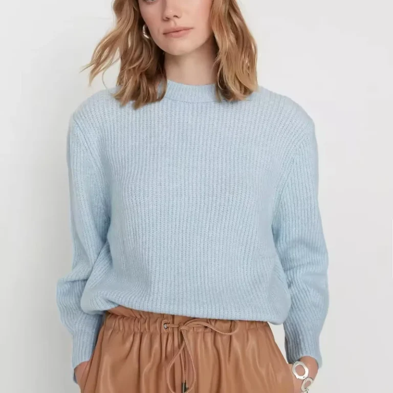 Custom-OEM-ODM-Hollow-Out-Waffle-Crew-Neck-Sweater-Oversize-Plaid-Sweater-Thick-Loose-Womens-Sweater