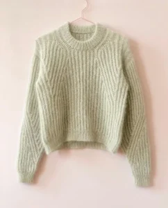Custom OEM ODM Ladies Luxury Elegant Autumn Winter Round Neck Long Sleeve Sweater