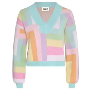 Custom OEM ODM Logo Sweater Women Jacquard Design Knitwear Ladies Knitted Jumper Girls Winter Knit Top