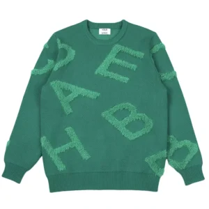 Custom OEM ODM Men’s Winter Letter Pattern Anti Pilling Front Logo Pullover Sweater 100% Cotton Long Sleeve