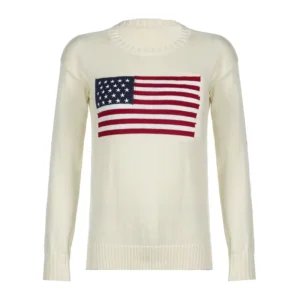 Custom Oversized Cotton Sweater with Front Logo, Unisex Long-Sleeved