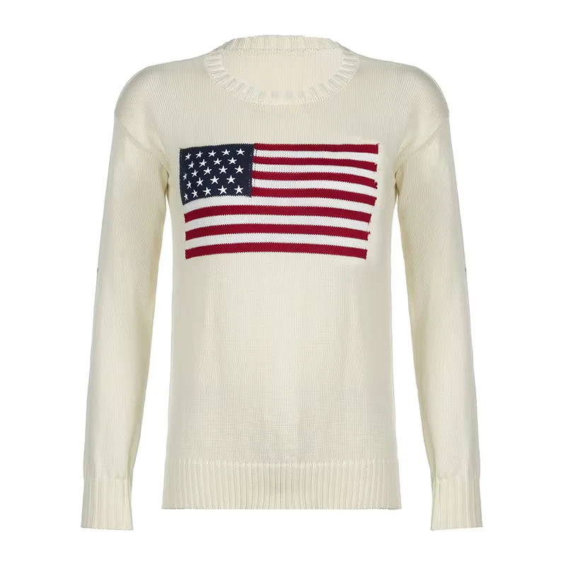 Custom Oversized Cotton Sweater with Front Logo, Unisex Long-Sleeved