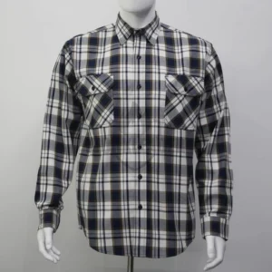 Custom Pattern Plaid Fireproof Work Shirt UL Certified 100% Cotton Flame Resistant Shirt