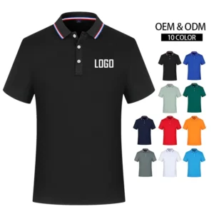 Custom Plain Color Polo Shirt Embroidered Breathable Men’s Polo Shirt Company Uniform Golf Polo Shirt with logo