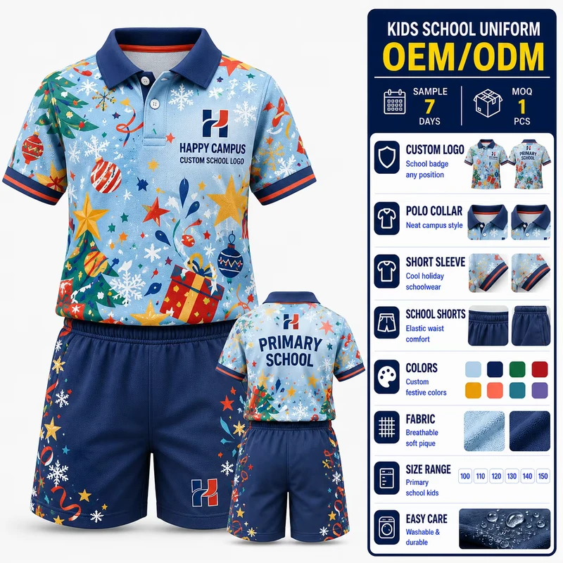 Custom Polo Collar School Uniform Shirt for Schoolwear Suppliers