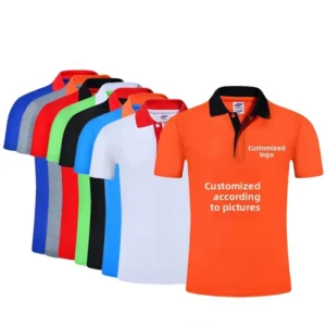 Custom Polo Shirts for Men Custom Embroidered Polo Shirt Personalized Embroidered Print with Text & Logo