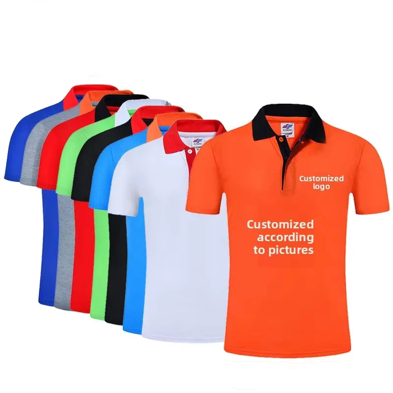 Custom Polo Shirts for Men Custom Embroidered Polo Shirt Personalized Embroidered Print with Text & Logo