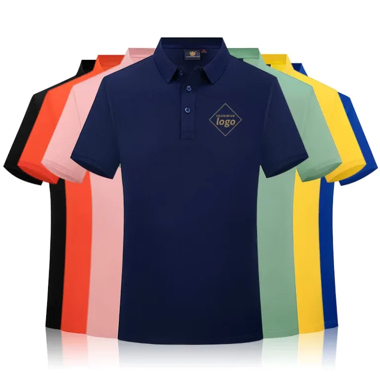 Custom-Polo-t-Shirt-Unisex-Breathable-Work-Uniform-With-logo-T-shirt-Embroidery-logo-Custom-Family-Clothes-Screen-Printing-Kids-1