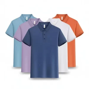 Custom Polo t Shirt Unisex Breathable Work Uniform logo T shirt Embroidery logo Custom Family Clothes Screen Printing LS2588