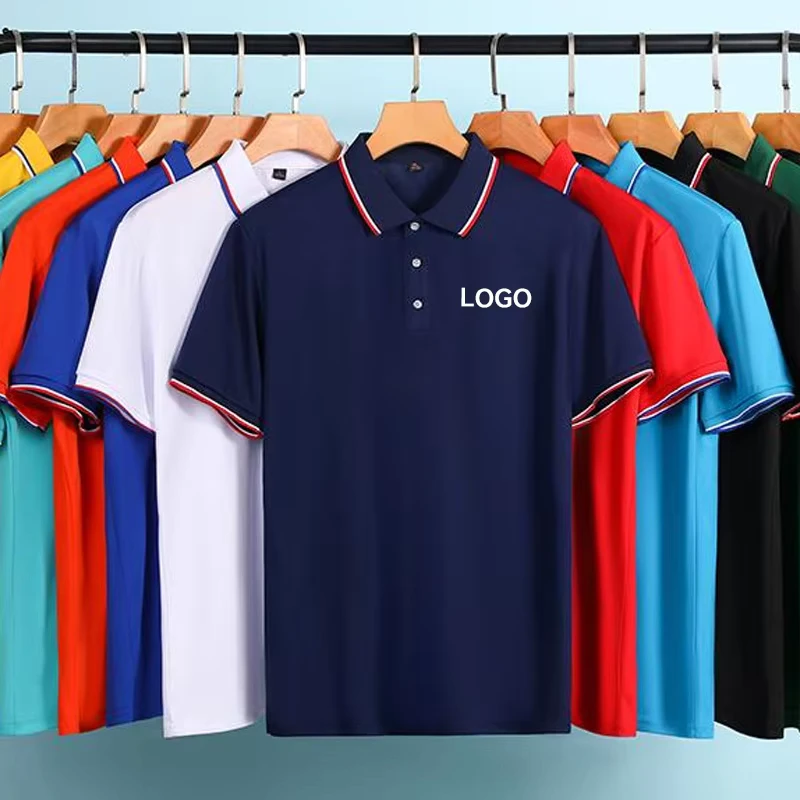Custom Polyester T Shirt Polo Men's Golf Shirt With Embroidered Design