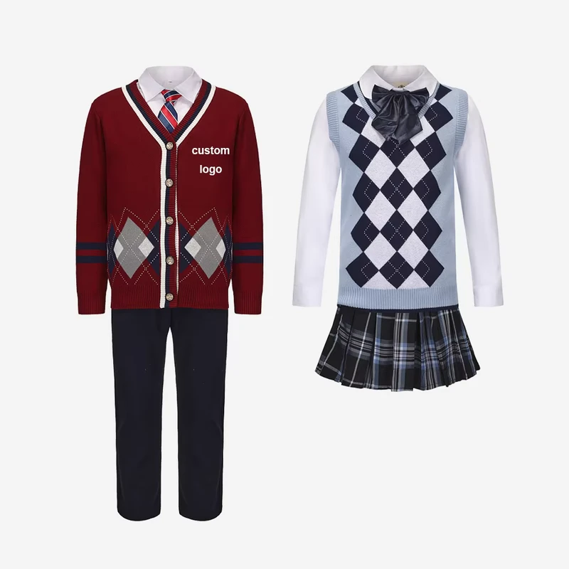 Custom Primary, Middle, High School, University, and Kindergarten Uniform Set for Children