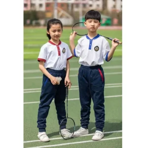 Custom Primary School Sports Polo Shirt Uniform Set for Kids