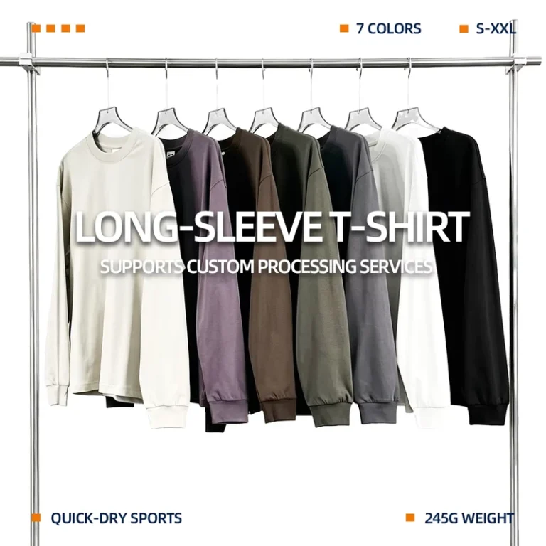 Custom-Print-On-Demand-Mid-Weight-Quick-Drying-Sports-Long-Sleeves-Shirt-Custom-Screen-Printing-Mens-Pullovers