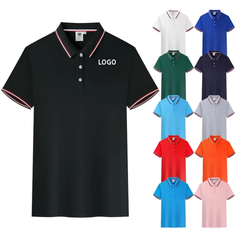 Custom-Printed-Color-Blocking-Striped-Mens-Polo-Shirt-220GSM-100-Polyester-Breathable-Team-Work-Business-Golf-Polo-T-Shirt