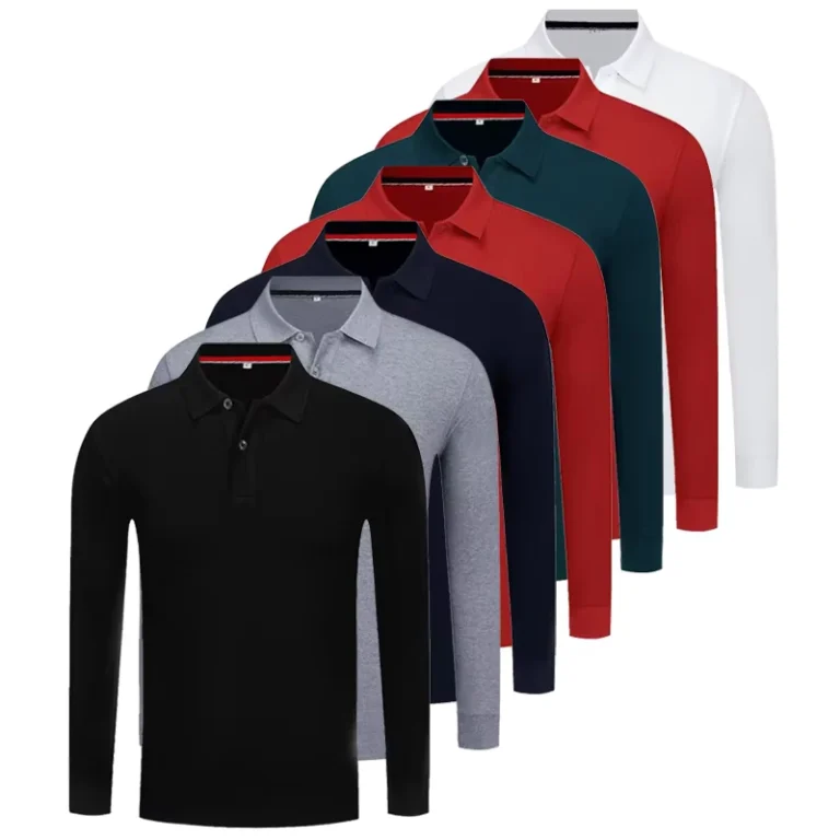 Custom-Printed-Logo-Mens-Long-Sleeve-Polo-Shirts-Knitted-Work-Uniform-Cotton-Golf-Polo-T-Shirt-with-Embroidered-Logo