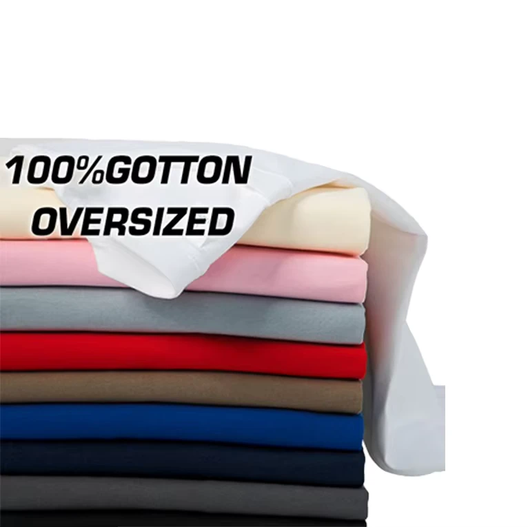 Custom Printed Logo Oversized T Shirts for Men Plain Blank Casual Street Wear 100% Cotton Drop Shoulder T shirts