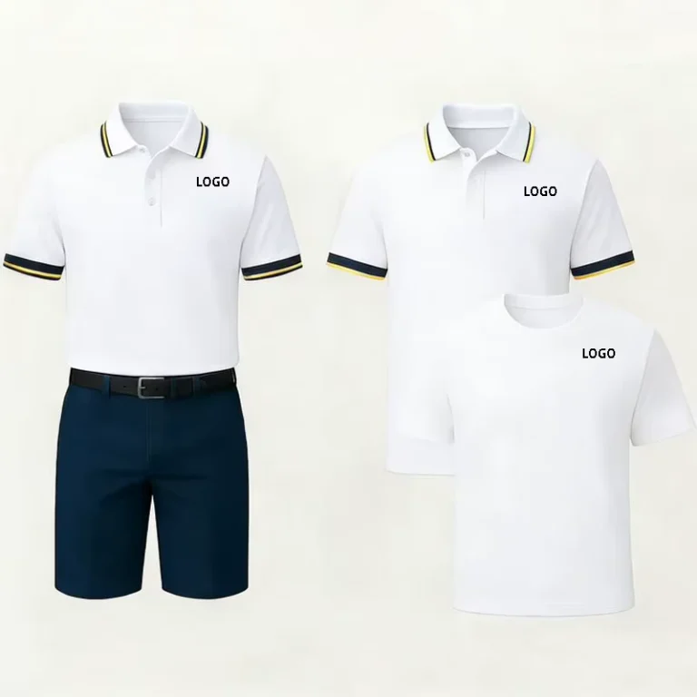Custom-Printed-Mens-3-Piece-Casual-T-Shirt-Polo-Shirt-and-Shorts-Set-Quick-Dry-Breathable-Team-Workwear