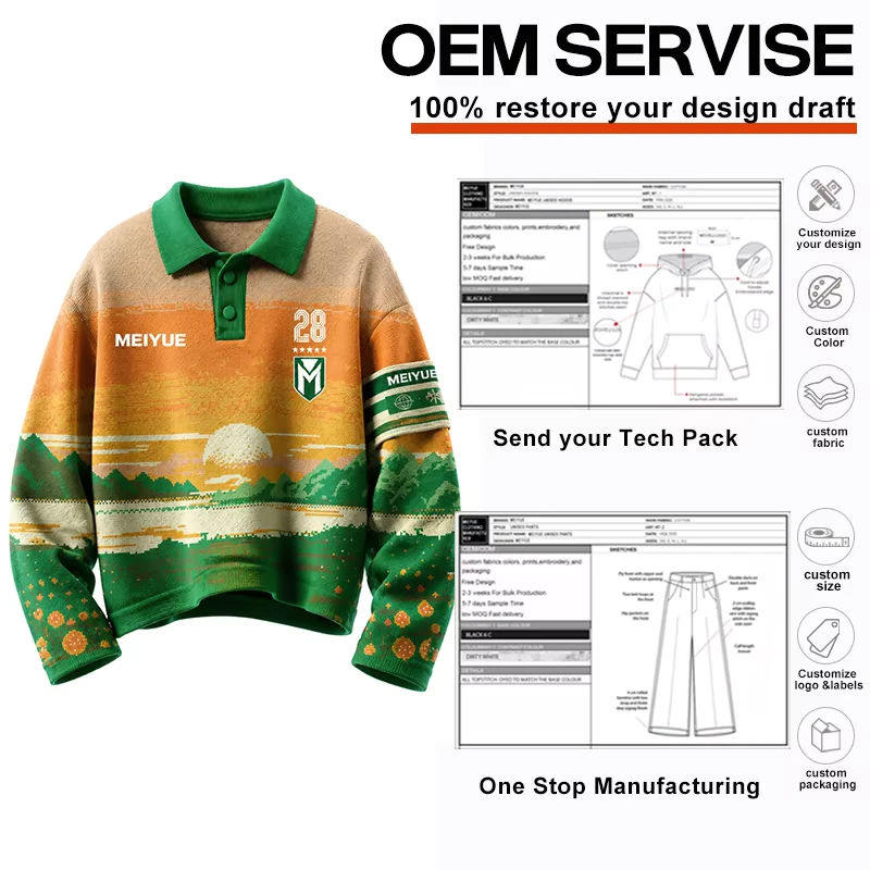 Custom Private Label Clothing Supplier Digital Print Autumn Long Sleeves Shirt With OEM ODM Service Fast Sampling