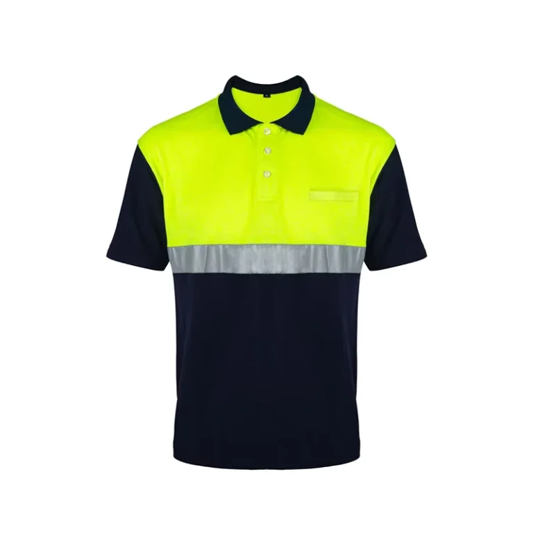 Custom-Reflective-Safety-Hi-Vis-Polo-Shirt-Short-Sleeve-High-Visibility-T-Shirt