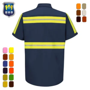 Custom Reflective Safety Security Guard Uniform Shirt
