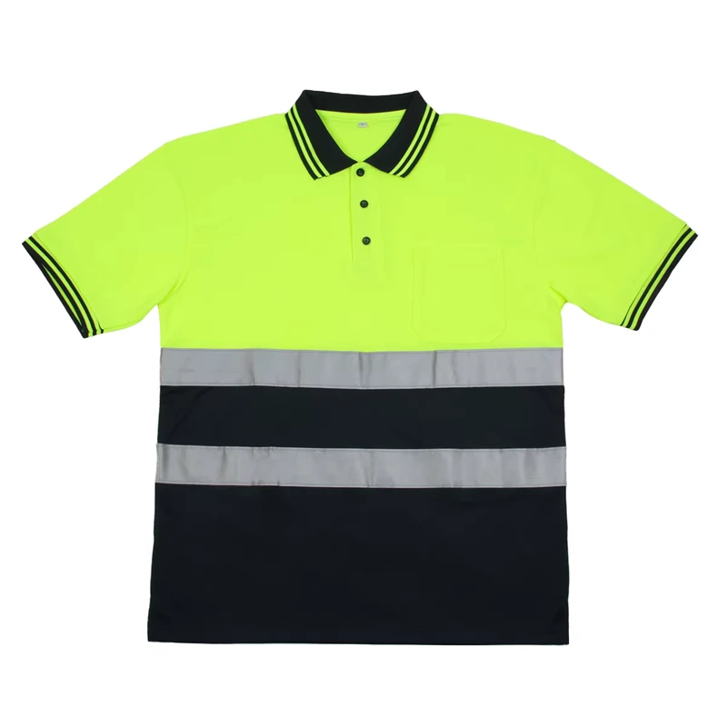 Custom Reflective Safety Vest Polyester Cotton Hi Viz Promotional Use Silk Screen Printed