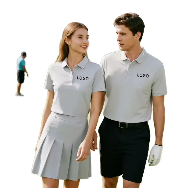 Custom S-6XL Plus Size Ice Feeling Sun protection UV protection Quick Drying Seamless Pressing Men's Women Golf Polo Shirts
