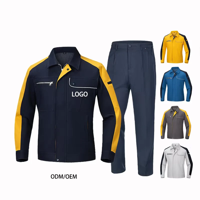 Custom Safety Uniform Hi Vis Waterproof SafetyWork Clothes Industrial Jacket and Pants Working Suit Workwear Uniforms