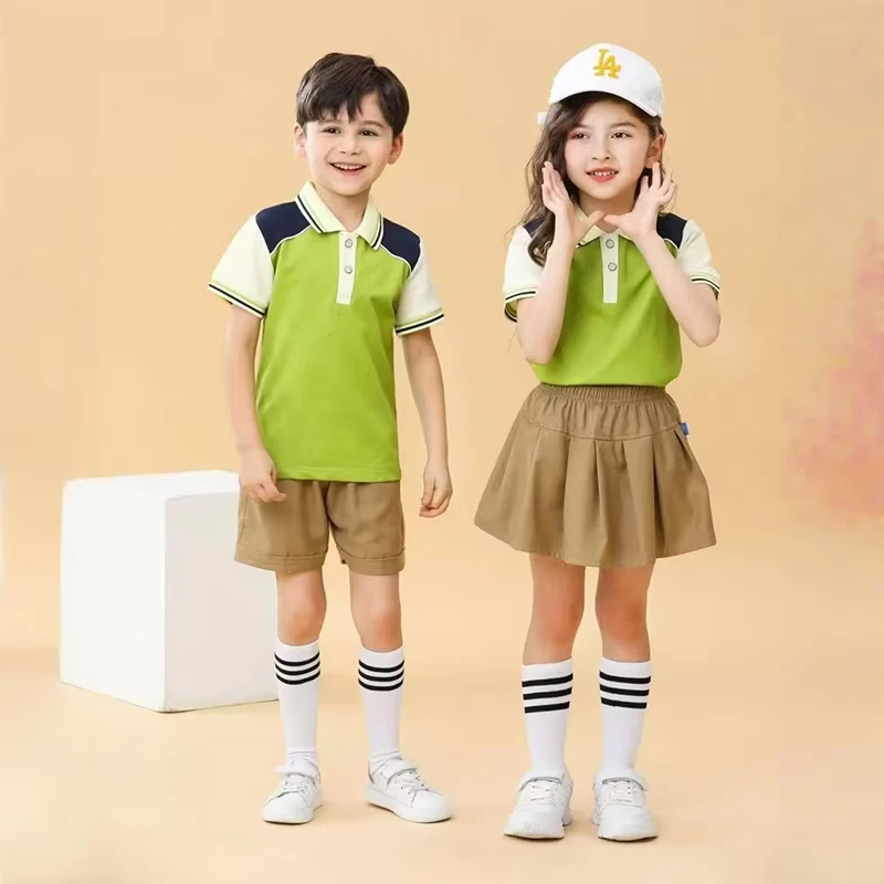 Custom School Uniforms for Kindergarten & Primary School Students Large Quantity Custom Logo Option