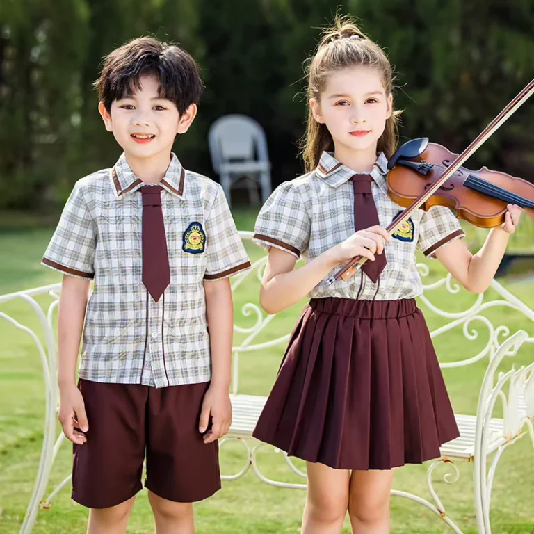Custom-School-Uniforms-for-Primary-School-Boys-and-Girls-Kindergarten-Graduation-Photo-Classwear