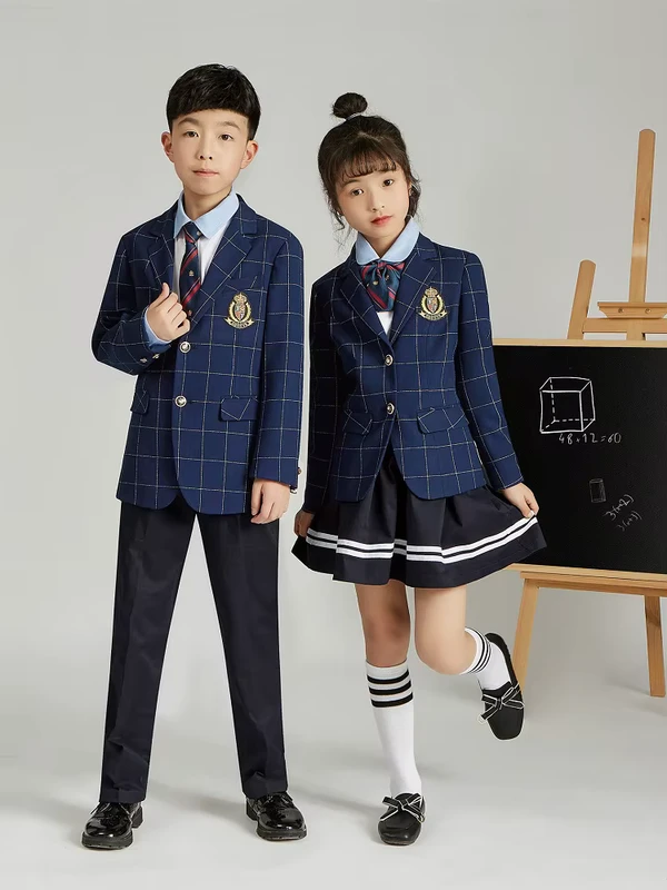 Custom School for Middle & Elementary Students Preppy Style Campus Coat Uniform