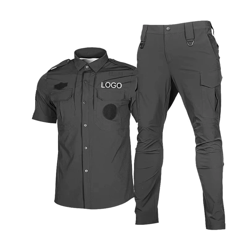 Custom Security Guard Suit with Pants, Khaki, Black, or Navy