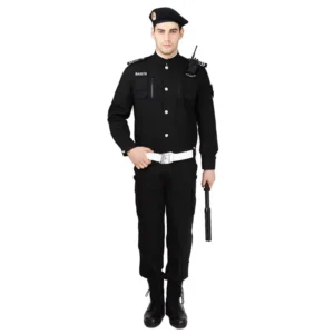 Custom Security Guard Uniforms Black for Sale