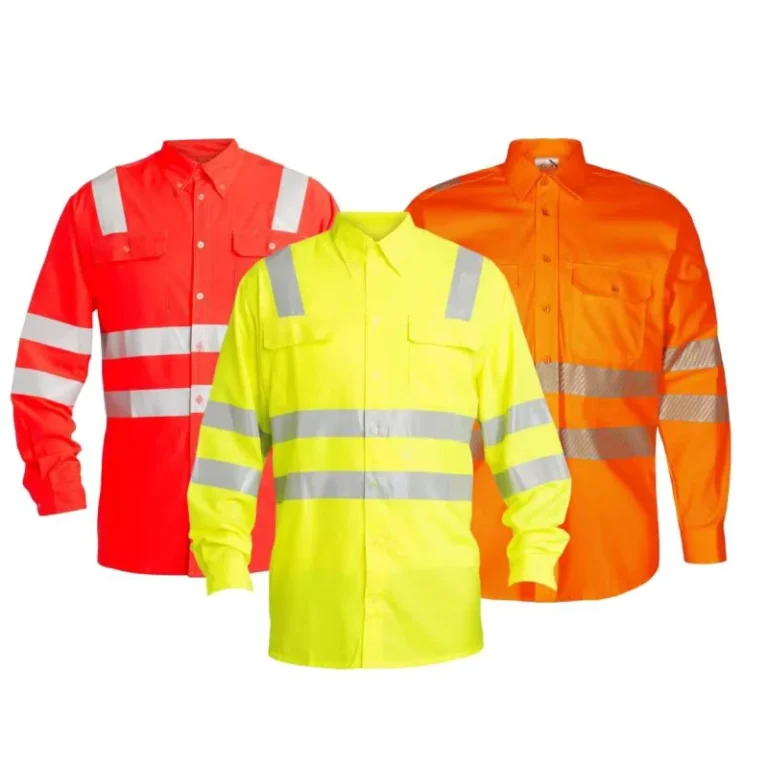 Custom-Security-Long-Sleeve-Construction-Mining-Flame-Retardant-Workwear-Reflective-Safety-Polo-Drill-Industrial-Hi-Vis-Shirt