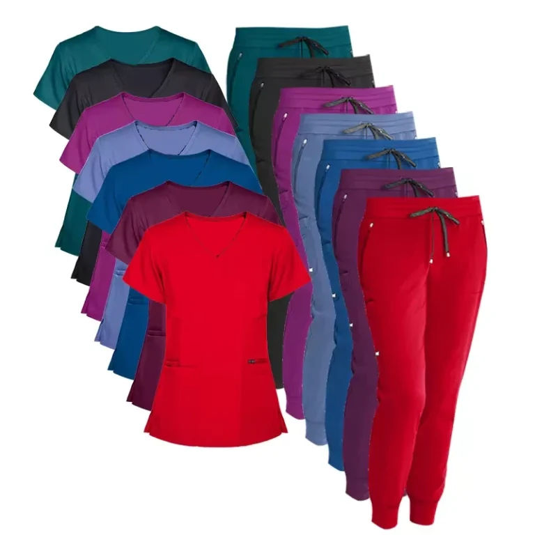 Custom-Short-Sleeve-Hospital-Nurse-Scrub-Uniform-Sets