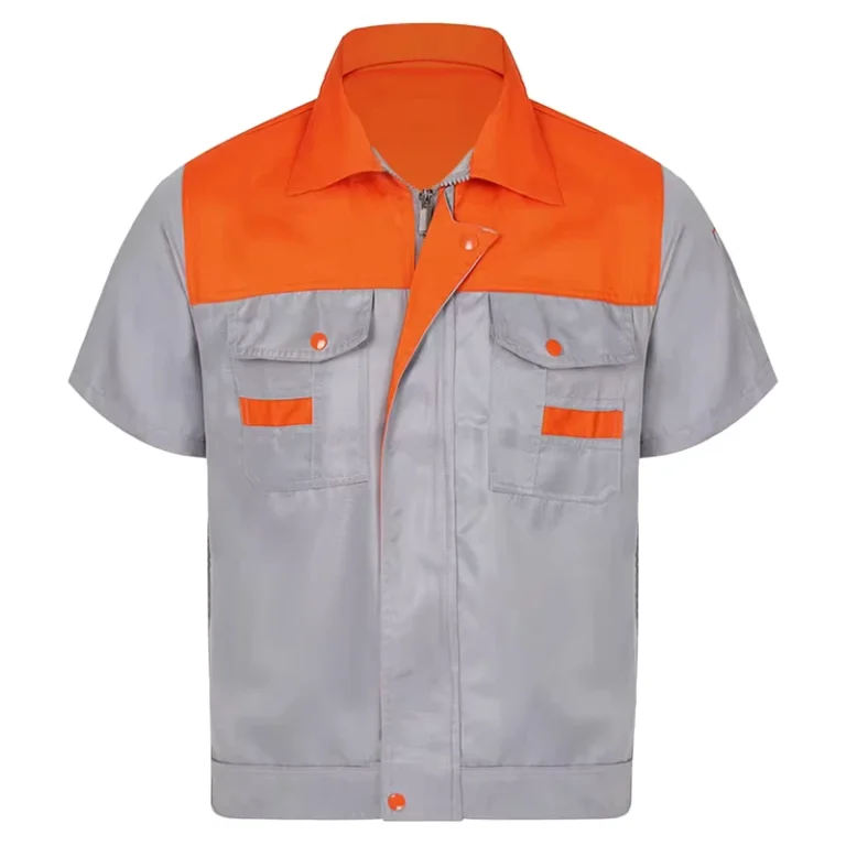 Custom-Short-Sleeve-Lightweight-Poly-Cotton-Mechanical-Auto-Repair-Work-Shirt