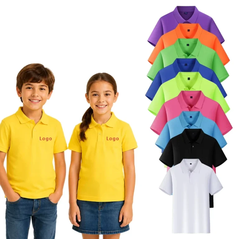Custom-Short-Sleeve-Polo-Shirt-Embroidery-Golf-Shirt-Quick-Dry-Blank-Youth-Boys-Polo-Shirt