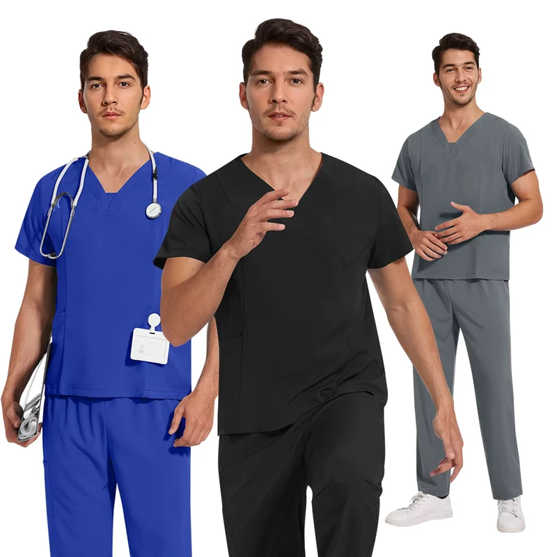 Custom Size Scrub Uniform Set for Hospital and Medical Workwear