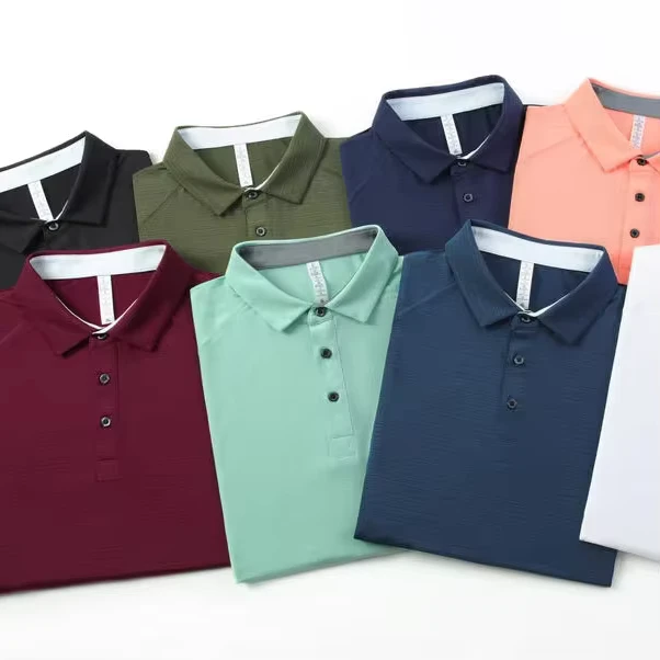 Custom-Sport-Polo-Work-Uniform-Blank-Plain-Mens-Golf-Polo-Shirt-85-Nylon-15-Spandex