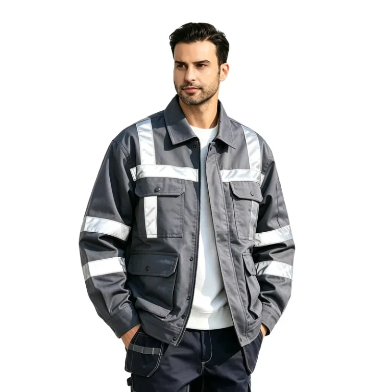 Custom-Spring-Autumn-Reflective-Work-Jacket-ANSI-Wear-Resistant-Multi-Pocket-Safety-Workwear-Construction-Auto-Repair-Uniform