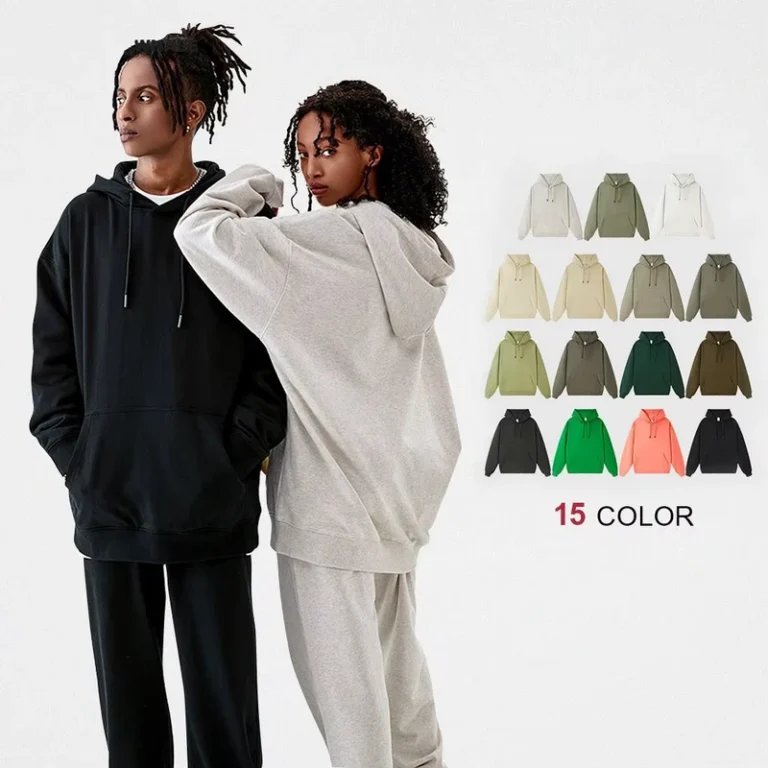 Custom-Streetwear-Blank-Heavyweight-Cotton-Hoodie-Unisex-Oversized-Hoodie-Men-Hoodie