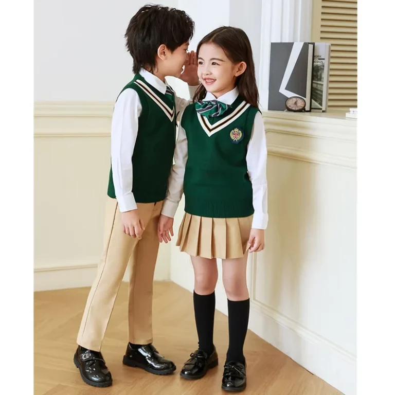 Custom-Style-5-Piece-School-Uniform-Set-for-Kindergarten-Elementary-Students-Kids-Class-Outfit