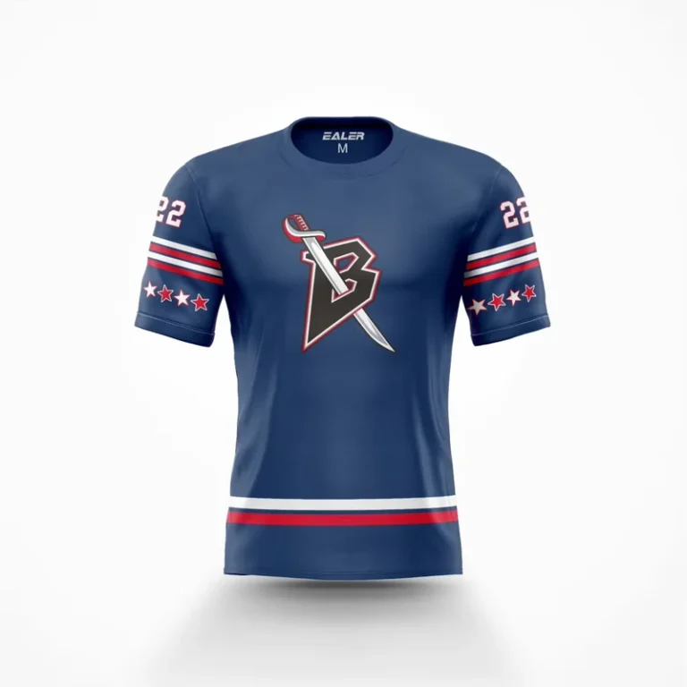 Custom-Sublimated-Printing-Polyester-Ice-Hockey-Shirt-Custom-T-Shirt-Hockey-Jersey-Short-Sleeve