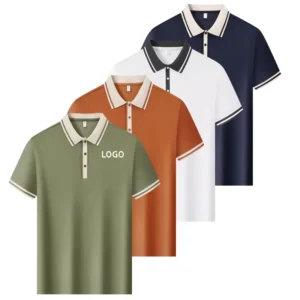 Custom Sublimation Printing Men Women Golf Advertising Business Work Uniform Polo Shirt Quick Dry Contrast Collar Polo T Shirt