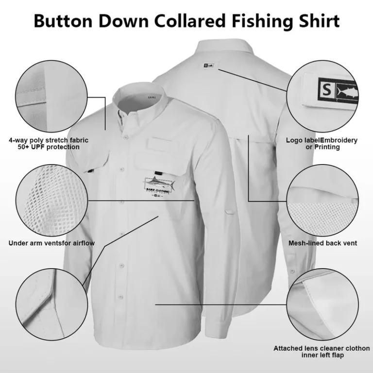 Custom-UPF-50-Unisex-Button-Long-Sleeve-Fishing-Shirt-Quick-Drying-Breathable-Multiple-Pocket-Hiking-Shirt
