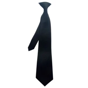 Custom Uniform Security Solid Clip on Tie Neck Tie Clip on Polyester Necktie