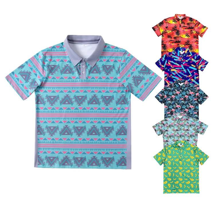 Custom Unisex Golf Polo Shirt, Embroidered or Printed Logo, Breathable Knitted Fabric