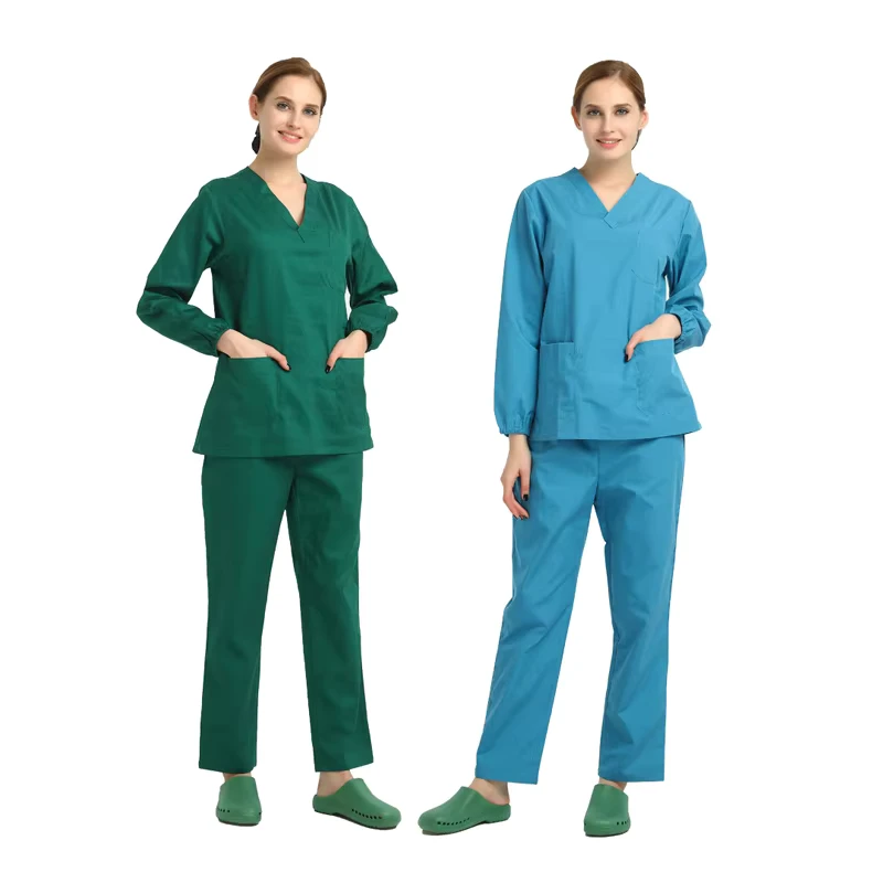 Custom Unisex Jogger Medical Scrub Set Stretch Hospital Nurse Uniform