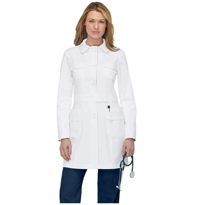 Custom Unisex White Hospital Staff Lab Coat